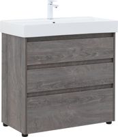 Тумба под раковину Aquanet Nova Lite 85 дуб рошелье (3 ящика) 00302476 — фото 1, Тумбы под раковину