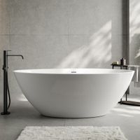 Акриловая ванна ABBER AB9249-1.6 белая — фото 1, Акриловые ванны