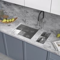 Кухонная мойка Reflexion Como полированная сталь арт-RX2054SS — фото 13, Кухонные мойки