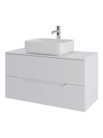 Orange Line Li-100TuwMDF+B05-500W тумба с раковиной подвесная 100 см, белый Li-100TuwMDF+B05-500W — фото 6, Тумбы с раковиной