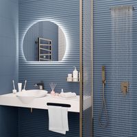 Зеркало с LED-подсветкой MOON (70*90) /AQUA DE MARCO Moon70/90 — фото 6, Зеркала в ванную комнату