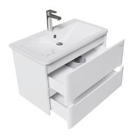 Тумба подвесная "АДЕЛЬ-НОРМА-80 см" с 2-я ящ. белая (ум. Aдель-80) арт-108022 — фото 3, Тумбы под раковину