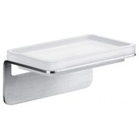 Мыльница COLOMBO DESIGN OVER B7001 настенная цвет нержавеющая сталь — фото 1, Мыльницы