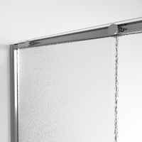 Дверь в нишу Niagara Nova NG-65-10CH (100х195) хром,стекло шиншилла,дверь раздвижная,1 место — фото 10, Раздвижные душевые двери