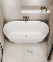 Ванна отдельностоящая Grossman Forta GR-27021M (170х75х58) цвет белый матовый,1 место — фото 5, Акриловые ванны