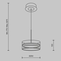 Подвесной светильник Maytoni арт-MOD348PL-L18BBS3K — фото 13, Подвесные светильники