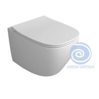 Унитаз SIMAS JUNIPER подвесной безободковый цвет белый JU18/F85 — фото 1, Подвесные унитазы