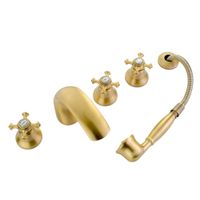 PRESTIGE См-ль на борт ванны, на 5 отв., бронза 31609 — фото 5, Смесители на борт ванны