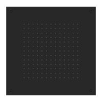 Верхний душ Graffio KINGS , черный арт-KI411NEO — фото 1, Верхние души