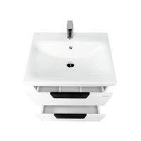 Тумба под раковину VIANT СИЦИЛИЯ 60 подвесная белый арт-VSIC60MDBEL-T2YP — фото 3, Тумбы под раковину