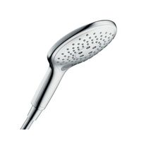 Ручной душ, Hansgrohe, Raindance Select S, размер душевого диска, мм-150, количество режимов-3, тип струи-RainAir, CaresseAir, Mix, цвет-хром, удобное переключение типов струи с помощью кнопки Select арт-28587000 — фото 1, Лейки для душа