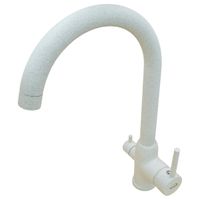 NAPOLI Смеситель д/кухни совмещенный с краном для питьевой воды, белый камень 32668 — фото 6, Смесители для кухни