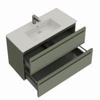 Тумба под раковину Allen Brau Eclipse 60 1.E1001.CGM 2.0 олива матовый — фото 1, Тумбы под раковину