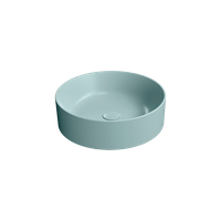 раковина накладная KUBE X Ø45 голубой матовый арт-942715 — фото 2, Раковины накладные