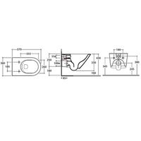 Унитаз GLOBO FORTY3 подвесной цвет белый арт-FOS05BI — фото 3, Подвесные унитазы