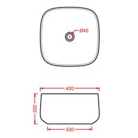 Раковина Artceram Cognac Quadro накладная без отверстий цвет Brown matera COL006 41 00 — фото 1, Раковины накладные