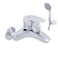 Товар: Смеситель Kongo для ванной с душевым комплектом, держатель подвижный, арт-K054.5/2 - фото 2 Смеситель Kongo для ванной с душевым комплектом, держатель подвижный, арт-K054.5/2 — фото 2, Смеситель для ванны