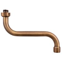 Излив круглый 180 мм., d18 мм., ЦВЕТ БРОНЗА арт-SR0100SM — фото 1, Изливы