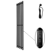 Полотенцесушитель электрический INARO 1500х240 правый, скр.монтаж, СНШ, черный матовый(RAL 9005), (Ferrum, 8 крючков), Маргроид арт-Inaro-15024-1049-9005R — фото 6, Электрические полотенцесушители