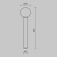 Ландшафтный светильник Outdoor O598FL-01B — фото 2, Уличное освещение