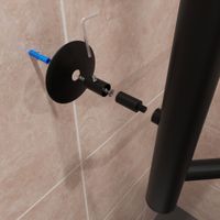 Полотенцесушитель электрический ВИД 6 с полкой 810х500 правый, скр.монтаж, СНШ, черный матовый(RAL 9005), (Ferrum), Маргроид арт-06-8050-1051-9005R — фото 4, Электрические полотенцесушители