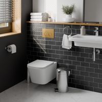 Кнопка смыва IBERICA BLANCA INOX-O нержавеющая сталь, золото матовое (IB.B081.005.003) — фото 4, Кнопки смыва