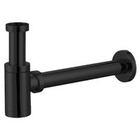 Сифон для раковины AZARIO G 1 1/4, без выпуска, цилиндр, латунь, черный арт-AZ-108-BL — фото 4, Сифоны для раковины