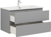 Товар: Тумба с раковиной Aquanet Вега 2.0 90 2 ящ. цв.мисти грин (раковина Ирис) 00344748 - фото 12 Тумба с раковиной Aquanet Вега 2.0 90 2 ящ. цв.мисти грин (раковина Ирис) 00344748 — фото 12, Тумбы с раковиной