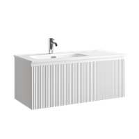 Тумба подвесная SANCOS Snob R 1.0 995х445х406, c одним ящиком оснащенным доводчиками, Bianco , арт. арт-SNR1.0100LW — фото 7, Тумбы под раковину