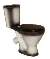 ЭЛЕГАНТ Унитаз-компакт косой вып., нижн. подвод, с арм. и сид. "Уклад", крепл, черный. ROSA Вн УнЧ02 — фото 1, Напольные унитазы