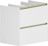 Тумба под раковину Allen Brau Activity 70 1.34011.WM белый матовый/олива браш — фото 2, Тумбы под раковину