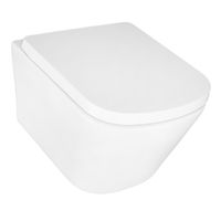 Унитаз подвесной Azario Vesper 360х510х365 безободковый, слив "Скрытое Торнадо", с быстросъемным сиденьем микролифт арт-AZ-1373WH — фото 1, Подвесные унитазы