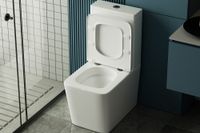 Унитаз ABBER Rechteck AC1210T компакт белый, безободковый, смыв торнадо — фото 20, Напольные унитазы