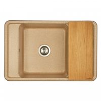 Мойка для кухни Беллис 78 780x510x250 мм, прямоуг., песочный 1A725032BS220 — фото 2, Кухонные мойки