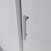 Душевая дверь Veconi Evo 100 CH, 1000x1950, хром, стекло прозрачное E1-CH-100-01-C9 — фото 2, Раздвижные душевые двери