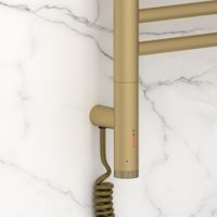 Полотенцесушитель электрический Сунержа Богема 3.1 с полкой 800х400 МЭМ левый Матовая шампань арт-022-6006-8040 — фото 2, Электрические полотенцесушители