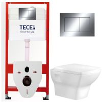 КОМПЛЕКТ TECE + BIEN: 9400412 Инсталляция для подвесного унитаза TECE + Bien DOR Унитаз подвесной с функцией биде с гигиеническим покрытием в комплекте с сиденьем микролифт DRKA050AMVP1W5000 TC412DORVP1 — фото 2, Комплекты унитаз + инсталляция