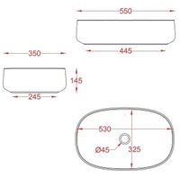 Раковина Artceram Cognac Quadro накладная без отверстий saniglaze цвет белый арт-COL003 01 34 — фото 2, Раковины накладные