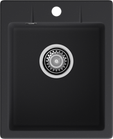GRANFEST Мойка URBAN 240 1-чаша 400*490мм черный арт.GF-UR- арт-240 черный — фото 3, Кухонные мойки
