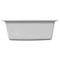 Кухонная мойка AZARIO Tavas 620х480х197 кварцевая, прямоугольная, сифон в комплекте, цвет Белый арт-CS00097670 — фото 4, Кухонные мойки