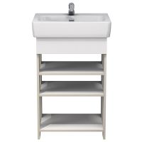 тумба Лика 55 (Нео 55) напольная, белая без умывальника (в разборе) MFR19700WT — фото 1, Комоды и тумбы для ванной комнаты