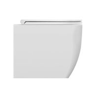 Унитаз Scarabeo TEOREMA 2.0 напольный приставной безободковый цвет белый арт-5138/CL — фото 1, Напольные унитазы