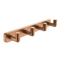 Планка с 4 крючками Raglo , медь арт-R320.054.33 — фото 1, Крючки для полотенец