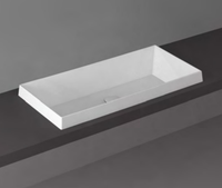 Раковина SIMAS AGILE встраиваемая сверху без отверстий цвет белый арт-AG80IN — фото 2, Раковины встраиваемые сверху