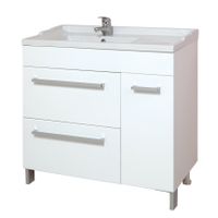 Раковина Onika 90 встраиваемая, крыло справа, белая арт-609001 — фото 1, Раковины встраиваемые сверху