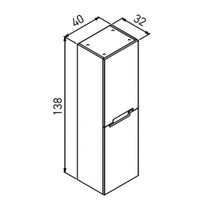 Товар: Пенал ORKA Lodi 40 подвесной, белый, черный, универсальный 3007786 - фото 2 Пенал ORKA Lodi 40 подвесной, белый, черный, универсальный 3007786 — фото 2, Пеналы для ванной комнаты