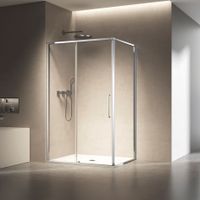 Душевой уголок Slim 8mm , 1200*900, хром, стекло прозрачное арт-VSR-6SL9012CL — фото 1, Прямоугольные душевые уголки