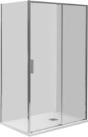 Душевая дверь Aquanet Pleasure Evo 120 профиль хром, прозрачное стекло арт-AE65-N120-CT — фото 10, Раздвижные душевые двери