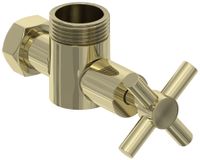 Вентиль Вентиль Сунержа угловой крест (G 1" НР х G 3/4" НГ) Шампань арт-020-1304-0134 — фото 3, Комплектующие для полотенцесушителей