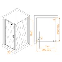 Душевой уголок RGW SV-145B (SV-05B + Z-050-2B) 900x1100 703214591-14 — фото 4, Душевые уголки